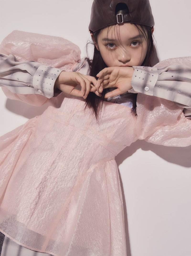 楽天市場】【WEB限定カラー】3wayシアージャガードペプラムブラウス