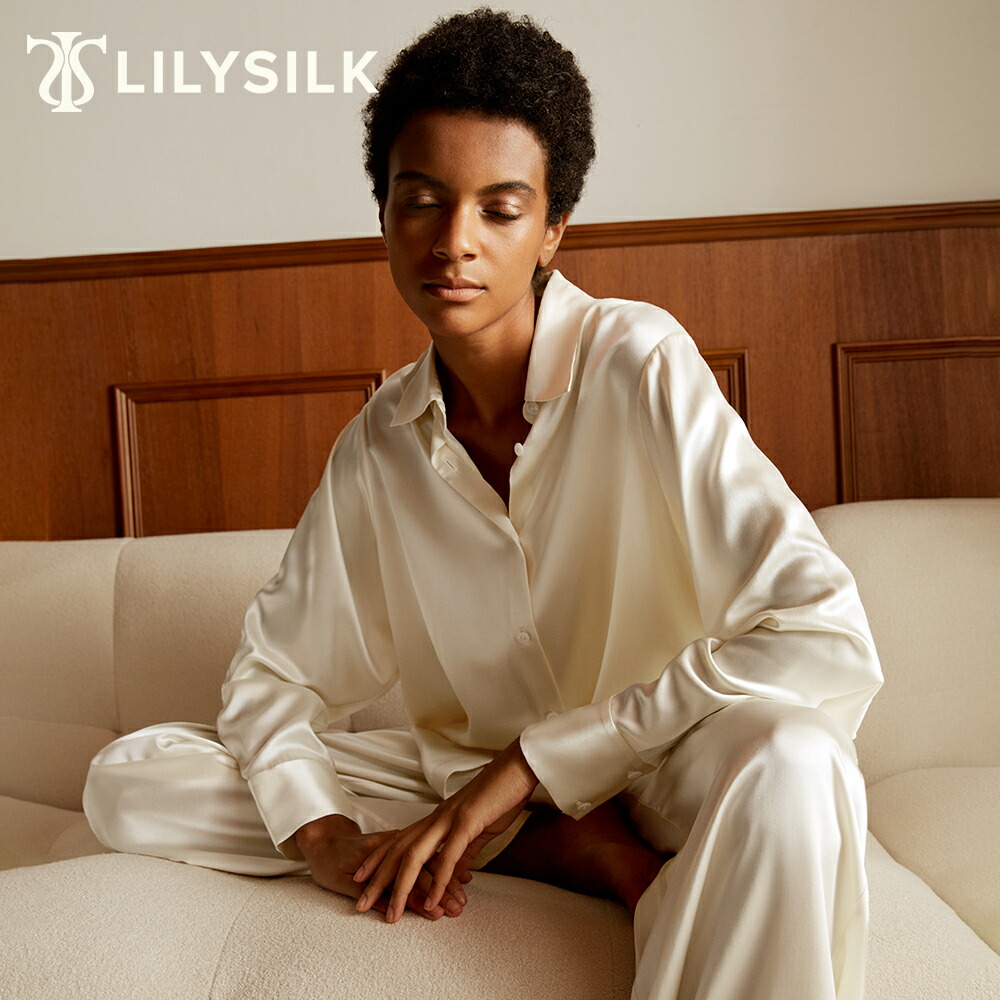 楽天市場】LILYSILK リリーシルク シルク パジャマ レディース 長袖