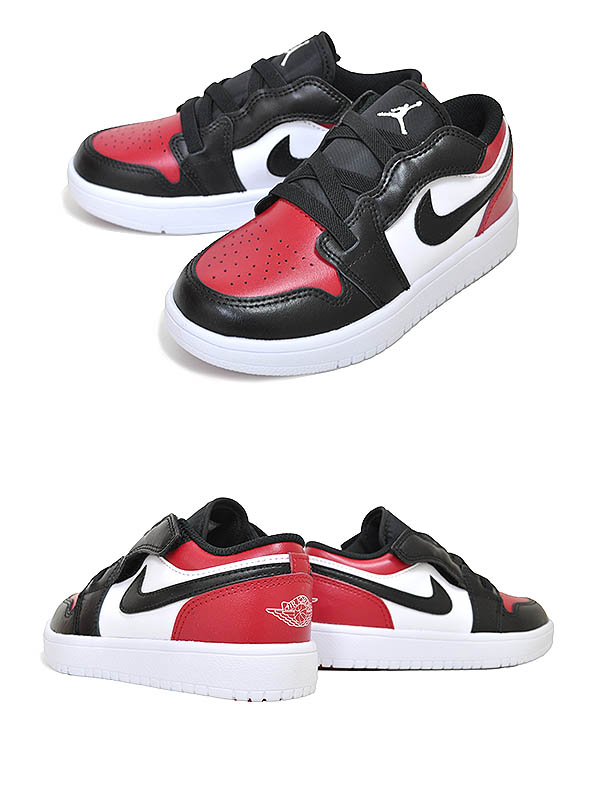 楽天市場】NIKE JORDAN 1 LOW ALT (PS) BRED TOE gym red/white-black