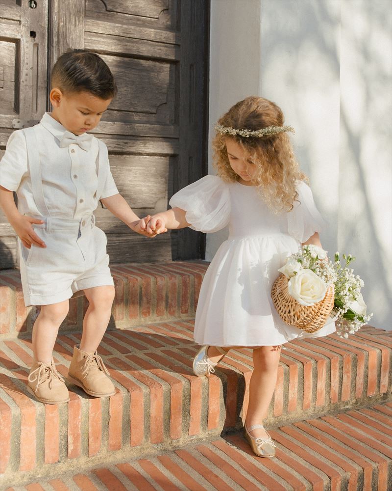 楽天市場】【NORALEE】SOFIA DRESS【2歳/4歳/6歳】 IVORY パフスリーブ