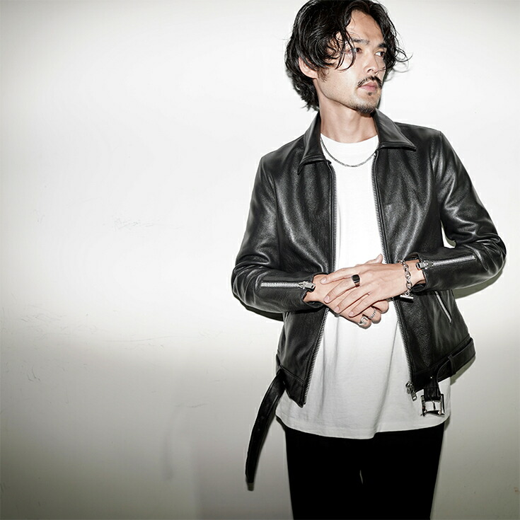 楽天市場】VALLET 本革 シングルライダースジャケット メンズ