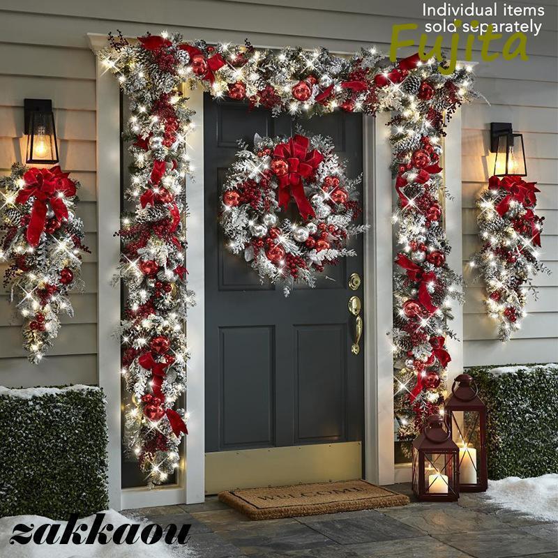 楽天市場】クリスマスリース クリスマス飾り ガーランド 雪化粧