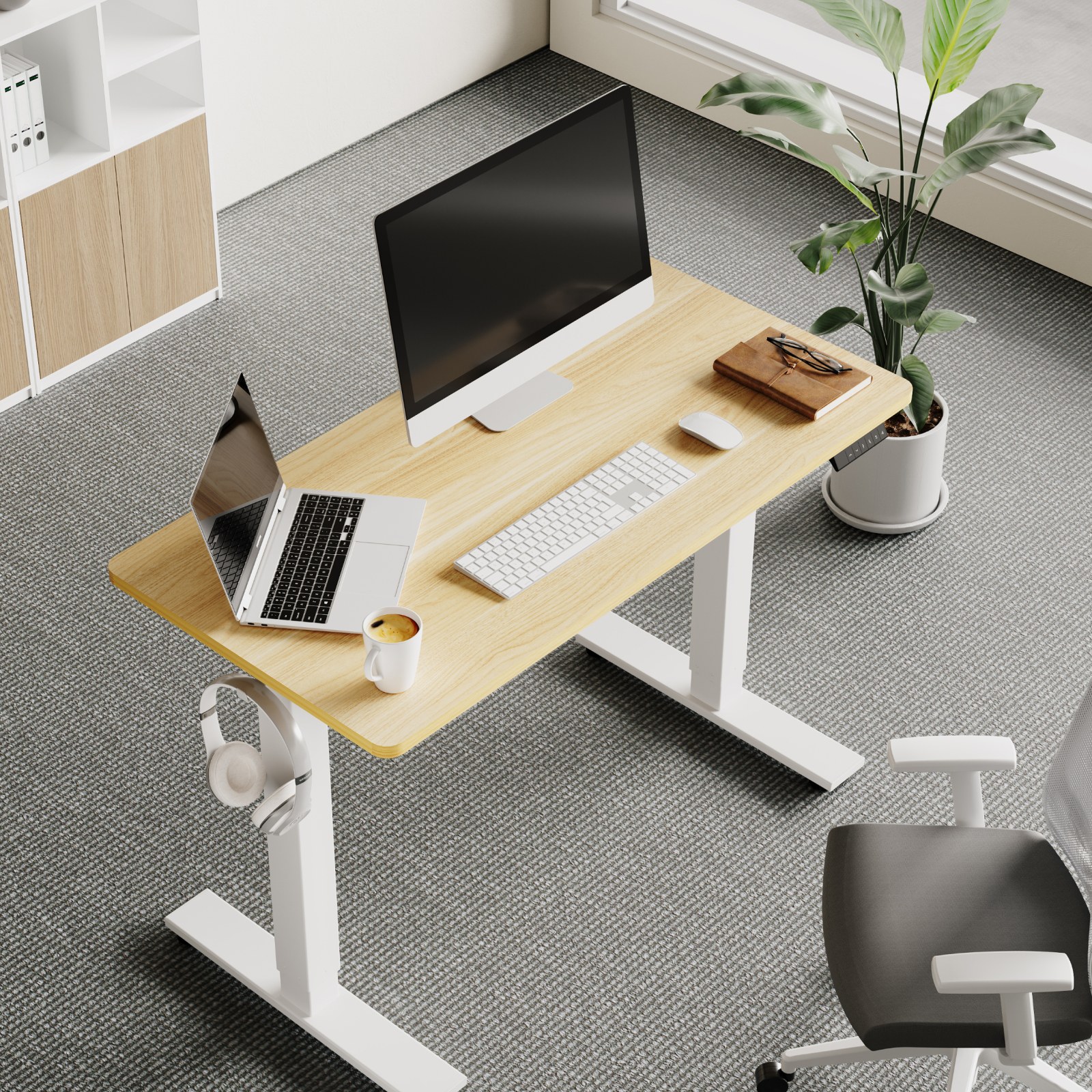 楽天市場】昇降デスク 電動 FlexiSpot EF1 スタンディングデスク 脚