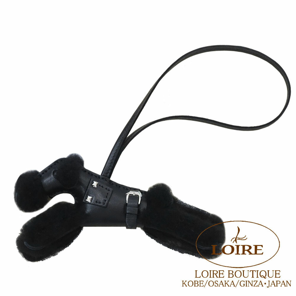 楽天市場】エルメス バディ パンク チャーム クロ アニオン×ムートン