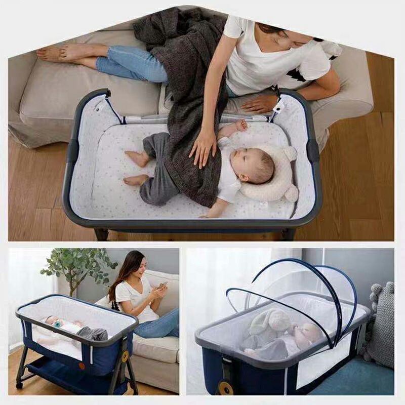 楽天市場】HZDMJ ベビーベッド 折りたたみ おすすめ 添い寝ベッド