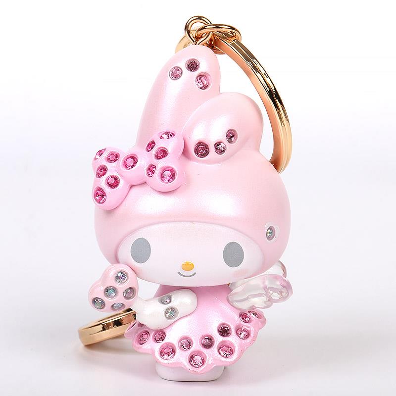 楽天市場】マイメロディ エンジェルキーホルダー 天使 キラキラ