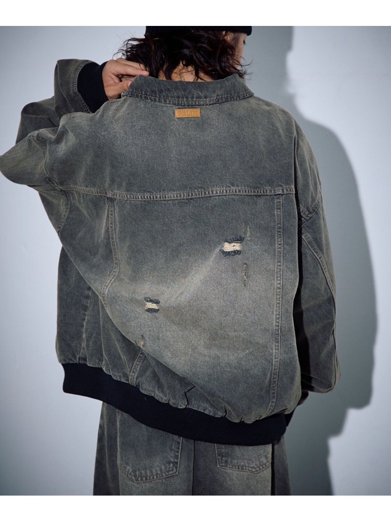 楽天市場】【SALE／25%OFF】【PBLIM】ダメージデニムブルゾン