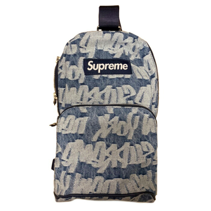 楽天市場】Supreme / シュプリームFat Tip Jacquard Denim Sling Bag