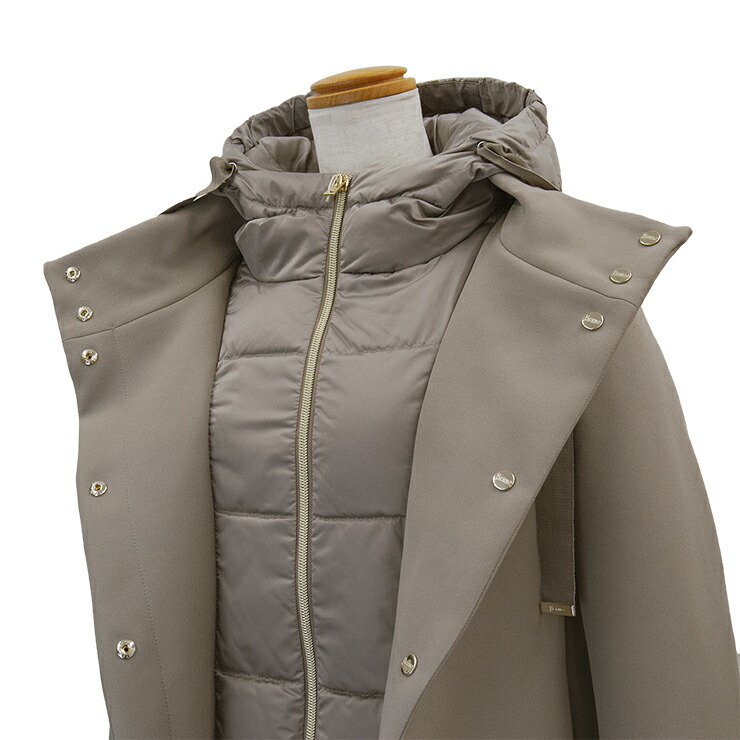 楽天市場】ヘルノ ダウン 異素材 切り替え レディース HERNO コート