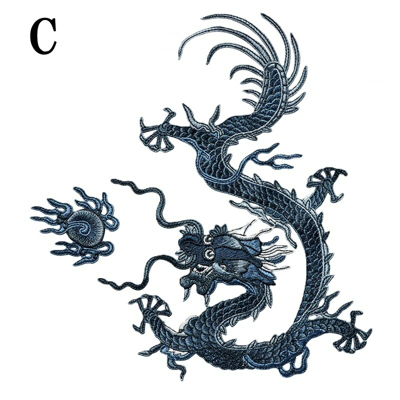 楽天市場】大判 刺繍 ワッペン 龍 ドラゴン 和風 和柄 パッチワーク