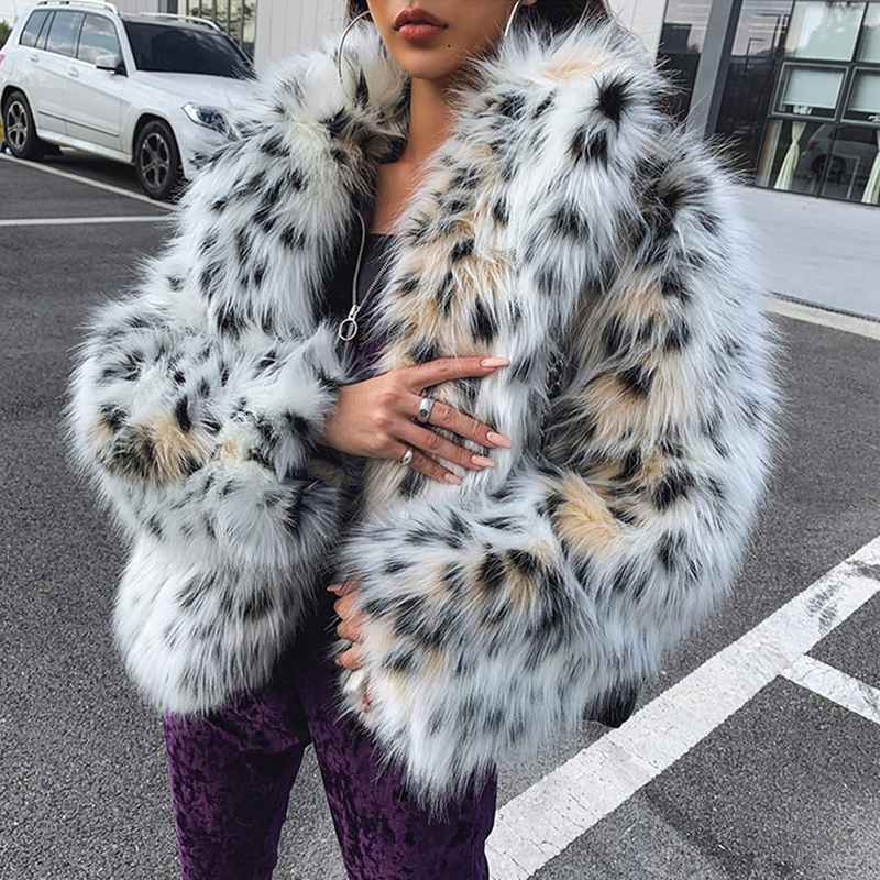 楽天市場】ファーコート ヒョウ柄 豹柄 毛皮コート レディース ファー