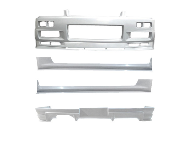 楽天市場】スカイライン R34 ER34 エアロセット H10/5～H12/8/28 H12/8