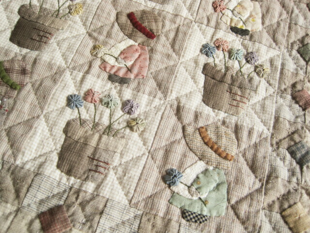 楽天市場】スーちゃんのミニタペストリー お花がいっぱい パッチワーク