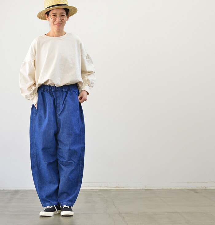 楽天市場】LAITERIE レイトリー 甘織りデニム トロワパンツ(全2色