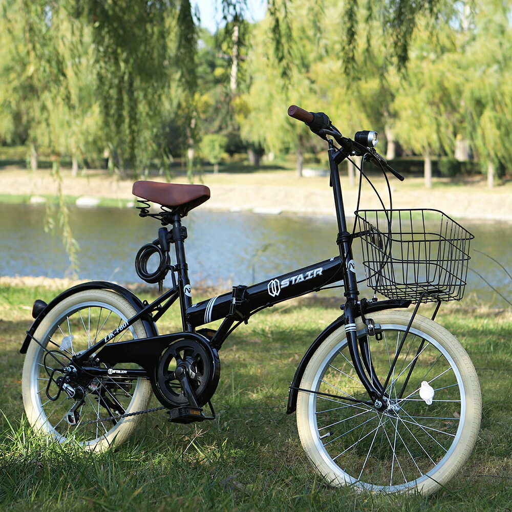 楽天市場】折りたたみ自転車 20インチ シマノ 6段変速 ミニベロ