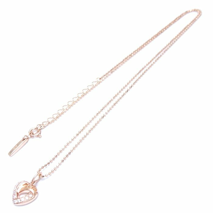 楽天市場】CELINE セリーヌ ダイヤモンド ハート ネックレス K10PG