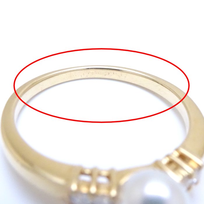 楽天市場】MIKIMOTO ミキモト パール リング 指輪 真珠5.8ミリ