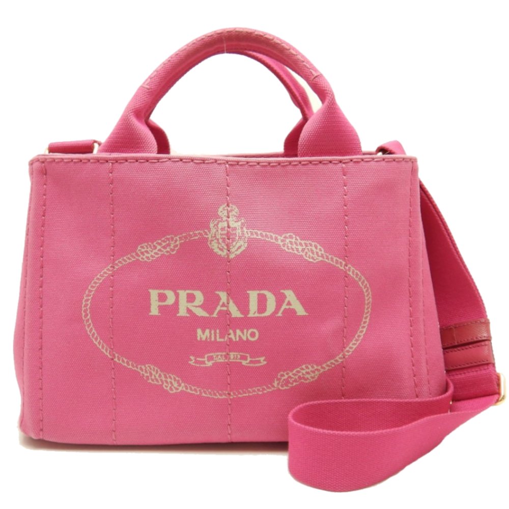 楽天市場】プラダ PRADA カナパ B2439G トートバッグ キャンバス FUXIA