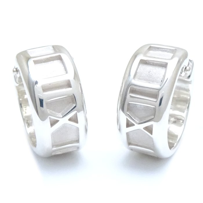 楽天市場】TIFFANY&Co. ティファニー アトラス フープ ピアス シルバー