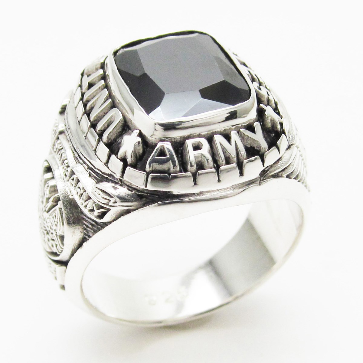 楽天市場】＼即納 ／ 米陸軍 ミリタリーリング オニキス USアーミー