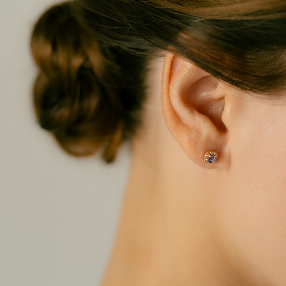 楽天市場】K10YG タンザナイト ボディピアス（軟骨ピアス）アウター