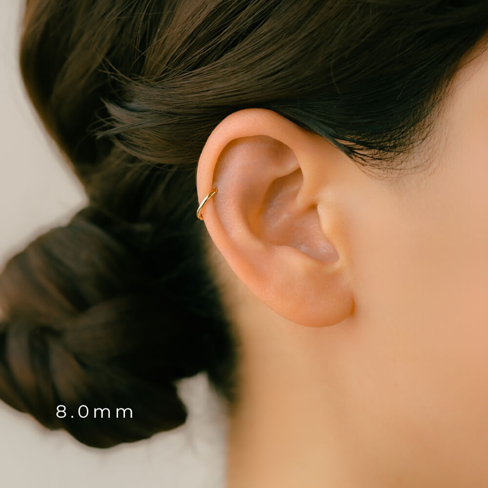 楽天市場】セグメントリング ピアス K18/Pt │16G/14G ワンタッチ