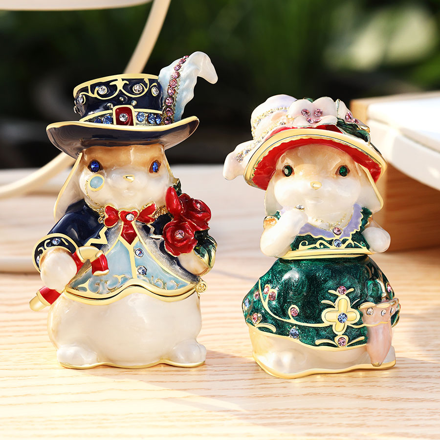 楽天市場】【正規品】 うさぎ男爵 ウサギ 兎 兔 ジュエリーボックス