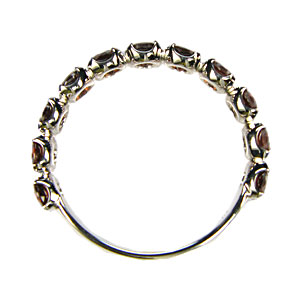 楽天市場】ハーフエタニティリング・ガーネット・リング・K10・指輪