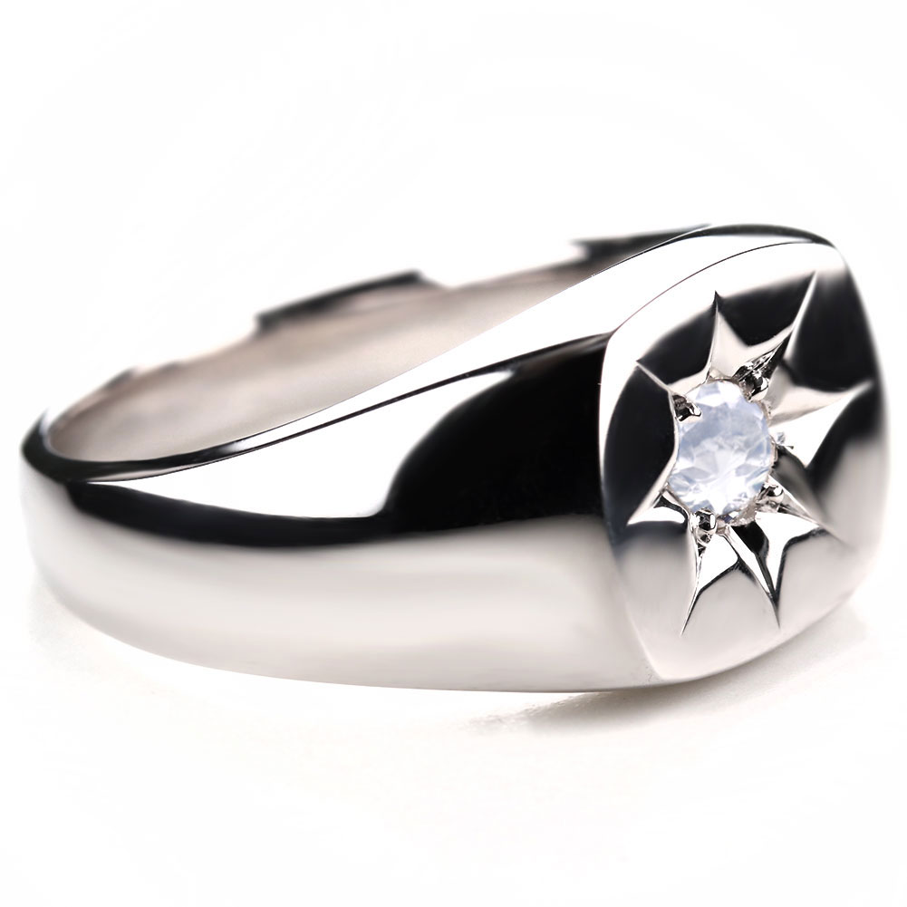 楽天市場】プラチナ リング ブルームーンストーン pt900 指輪 メンズ 6