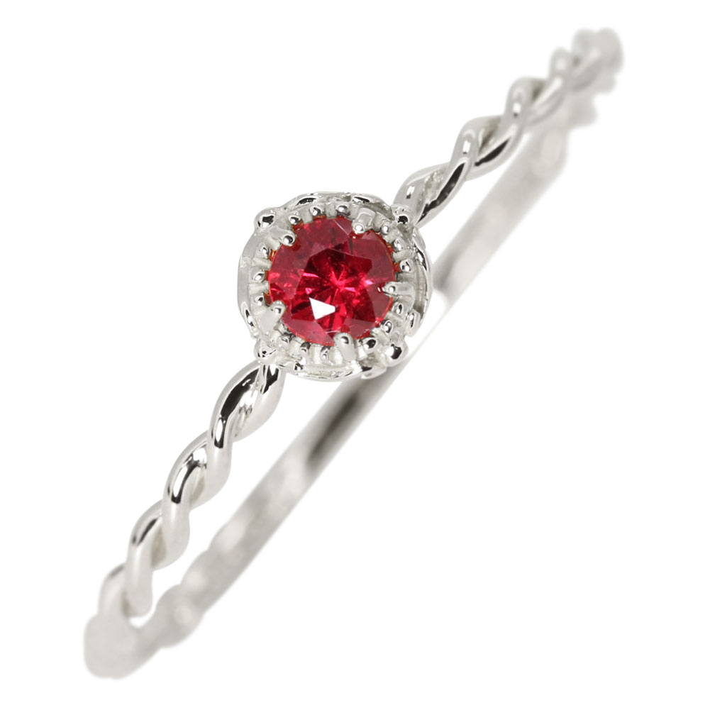 楽天市場】レッドスピネル リング k18 指輪 レディース 18金 18k