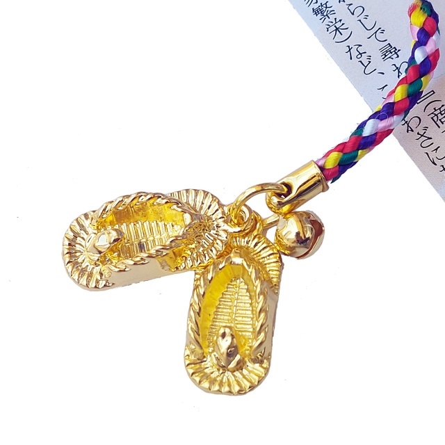 楽天市場】金運を引き寄せる 金のわらじ御守り根付 開運 金運