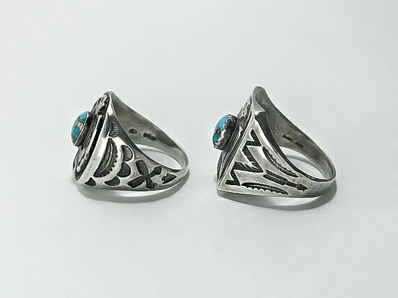 楽天市場】＜18mm幅＞【 ターコイズ付 サンダーバード リング