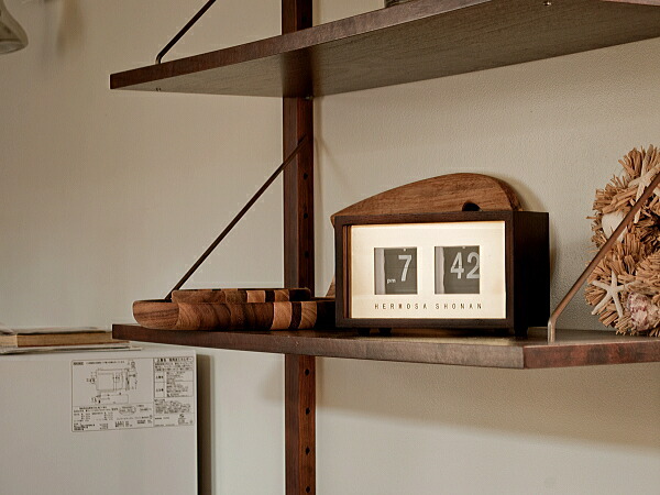 楽天市場】置き時計 PIVOT ピボットクロック RP-002 （WAL) ハモサ