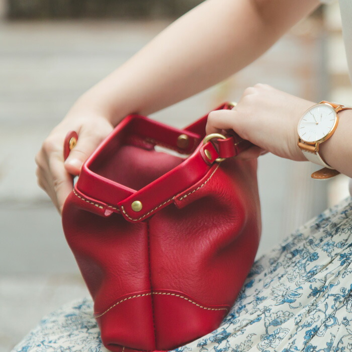 楽天市場】ポルコロッソ 本革 がま口 ショルダーバッグ がま口バッグ