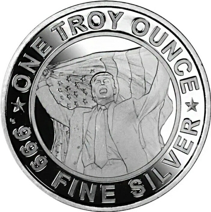 楽天市場】【純銀99.9％】シルバートランプ トランプ大統領 銀 1オンス