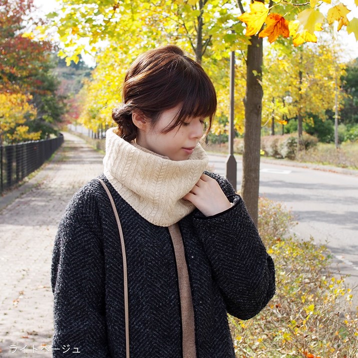 楽天市場】PRODIGAL ネックウォーマー ケーブル編み カシミヤ 100