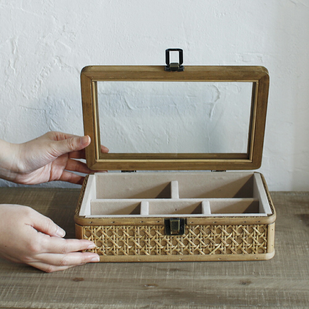 楽天市場】ラタンカントリーアクセサリーボックス : キャトル・セゾン