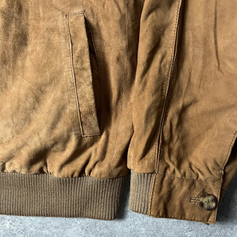 楽天市場】90s Jos.A.Bank サテン ライナー付き 本革 スエード レザー