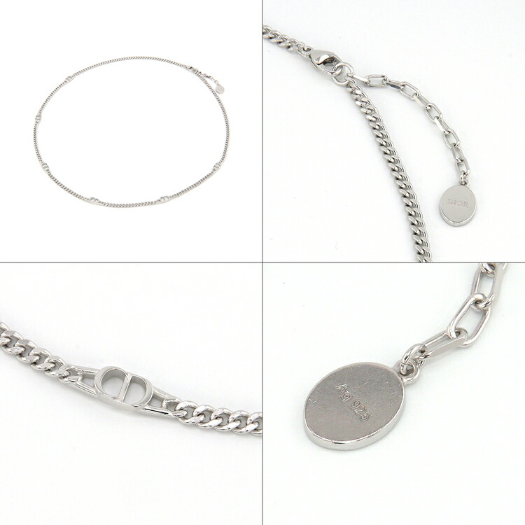 楽天市場】【ラッピング済】ディオール ネックレス シルバー CD ICON