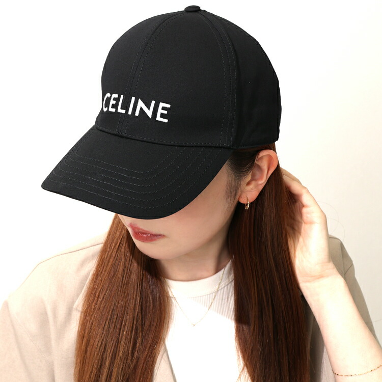 CELINE(セリーヌ) CELINE ブラック ベースボールキャップ キャップ