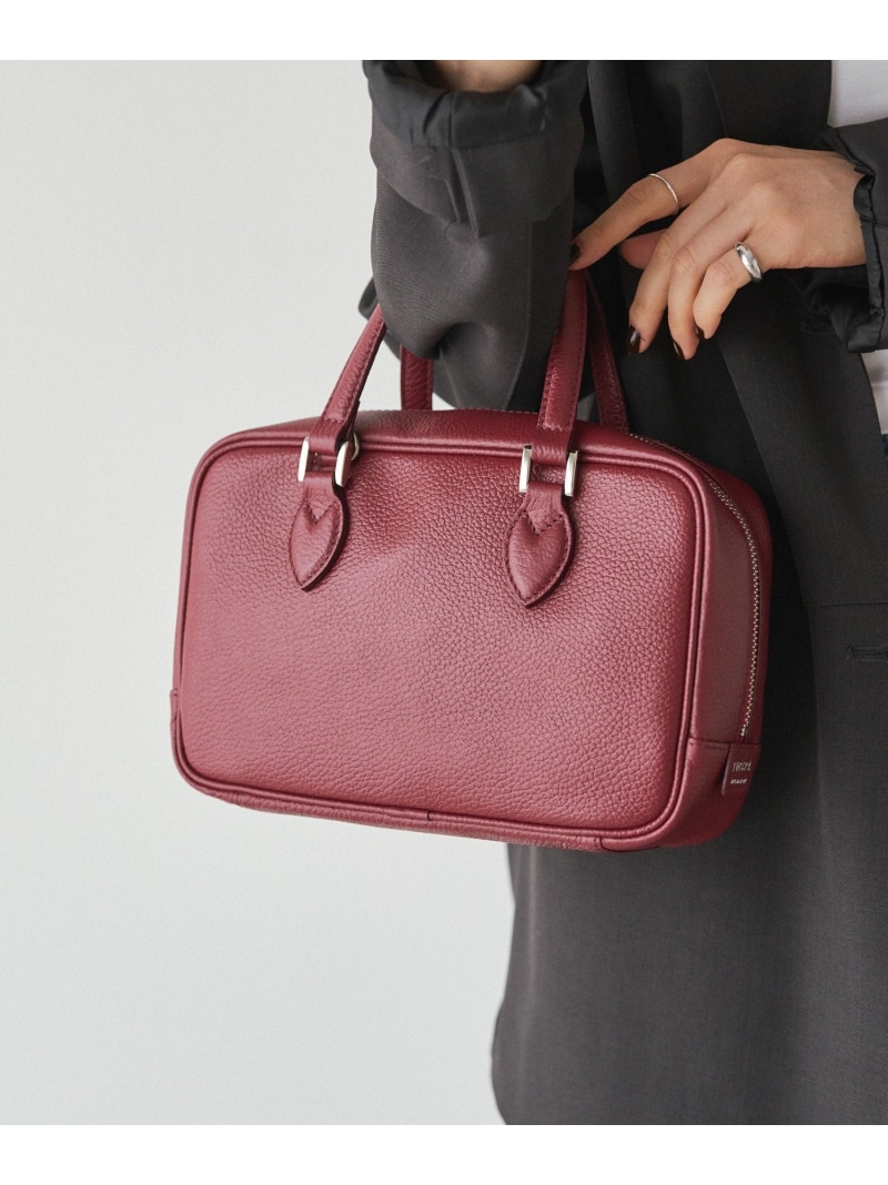 楽天市場】【SALE／40%OFF】レザー2WAYミニボストンバッグ russet