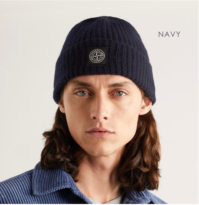 楽天市場】STONE ISLAND ストーンアイランド BEANIE ビーニー ニット帽