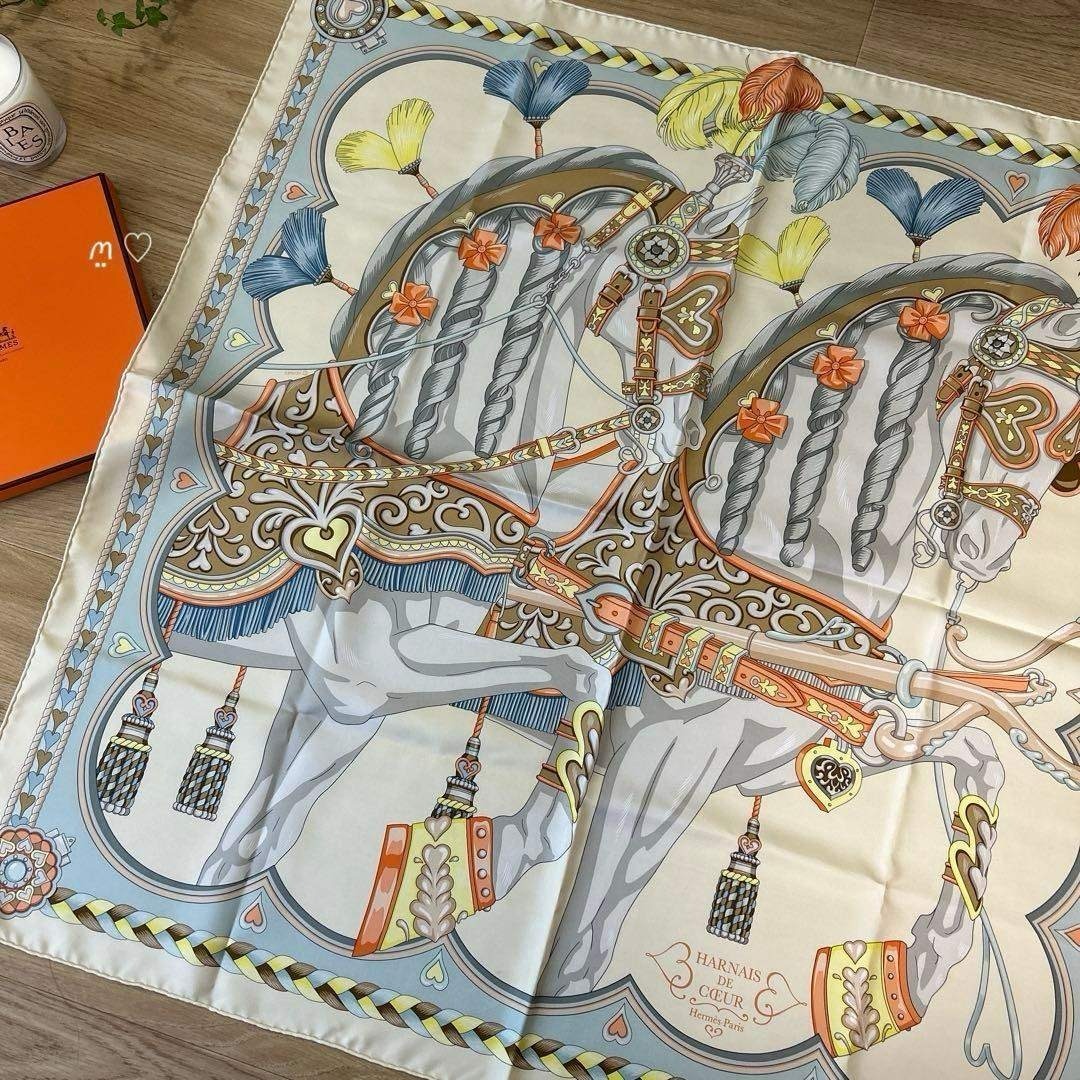 楽天市場】極美品 HERMES エルメス カレ90 CONCERTO コンチェルト