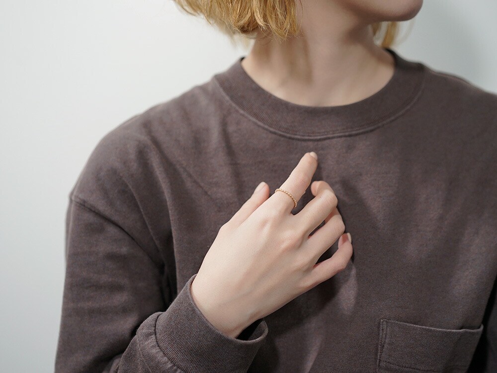 楽天市場】K18 バブル リング スペシャルな輝き シャンパンの弾けそう