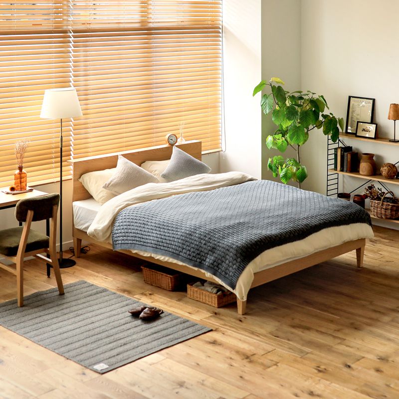 楽天市場】ベッド folk／NA セミダブルサイズ フレームのみ ナチュラル