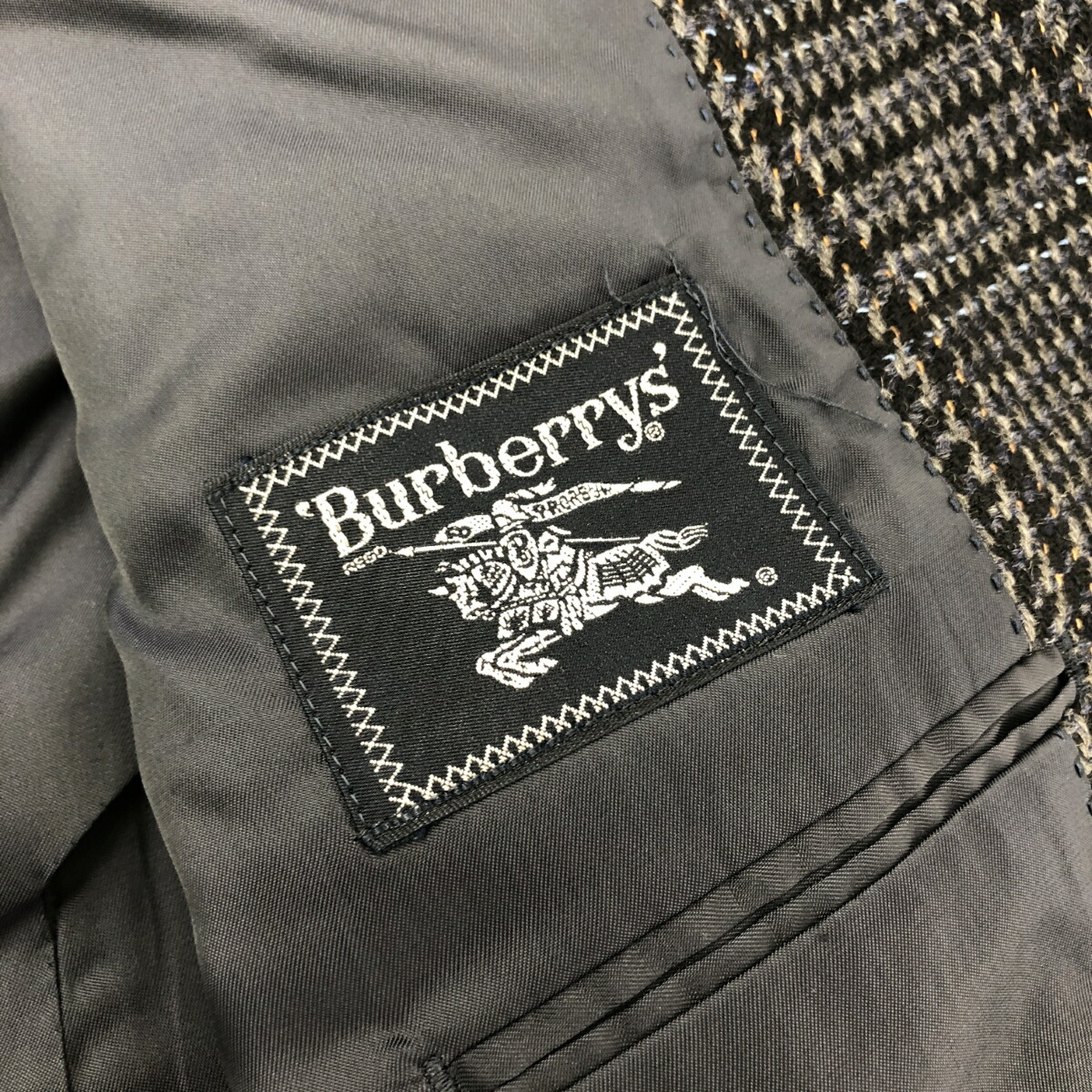 楽天市場】Burberry's バーバリーズ 2Bツイード ジャケット ブラック