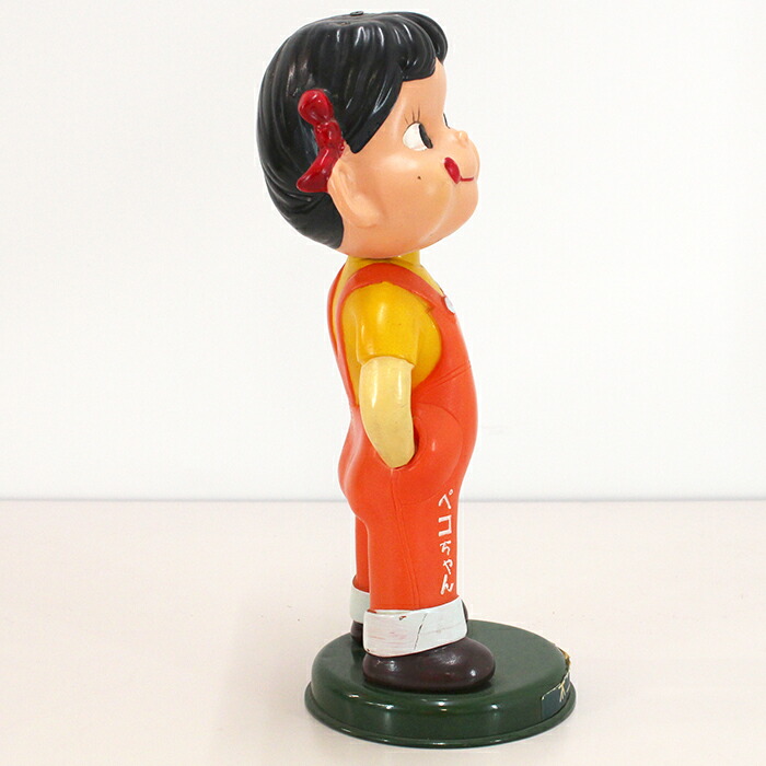 楽天市場】【中古品】ブリキ台座 首振りペコちゃん人形 / 不二家