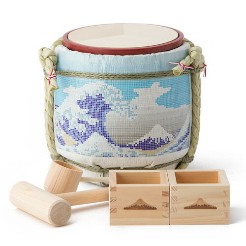 楽天市場】【岸本吉二商店】ミニ鏡開きセット（菰樽/こもだる