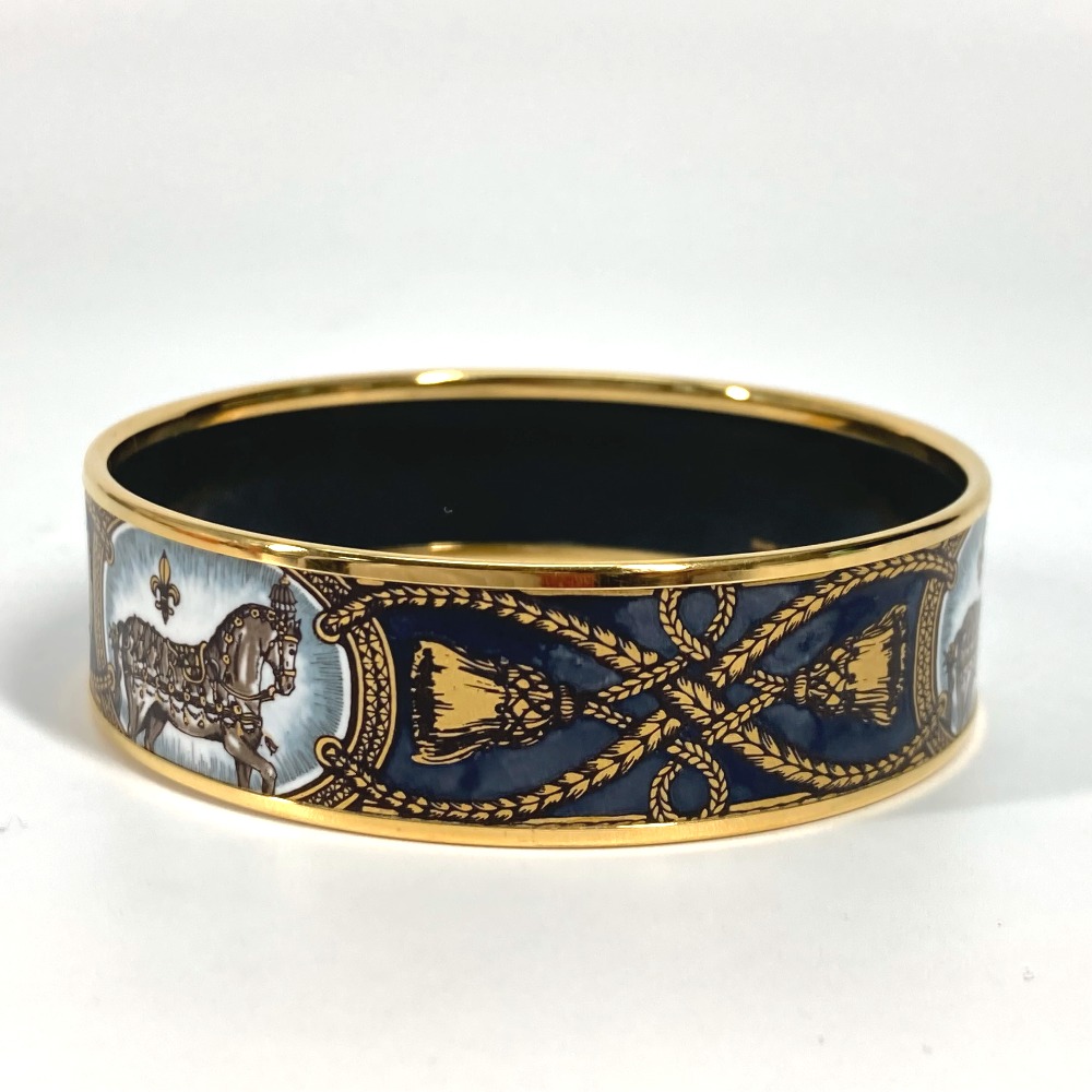 楽天市場】HERMES エルメス 馬 ホース エマイユ GM ブレスレット