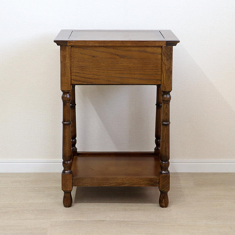 楽天市場】アンティークオーク サイドテーブルブラウン アンティーク